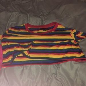 Rainbow crop top